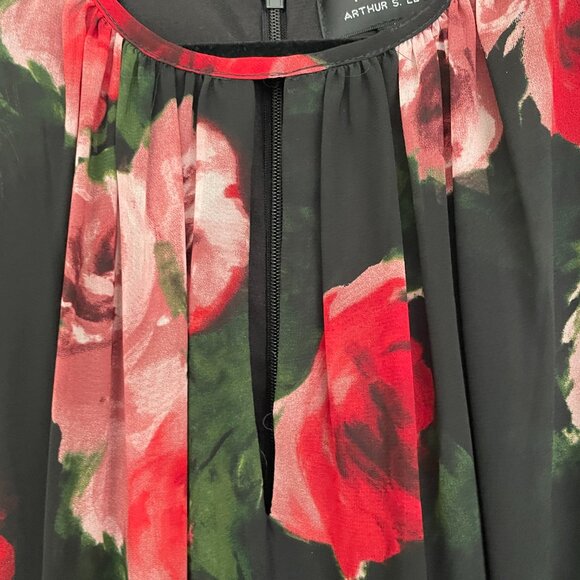 Tahari Sleeveless Flowy Floral Dress by Arthur S Levine Size 12 - Picture 7 of 10